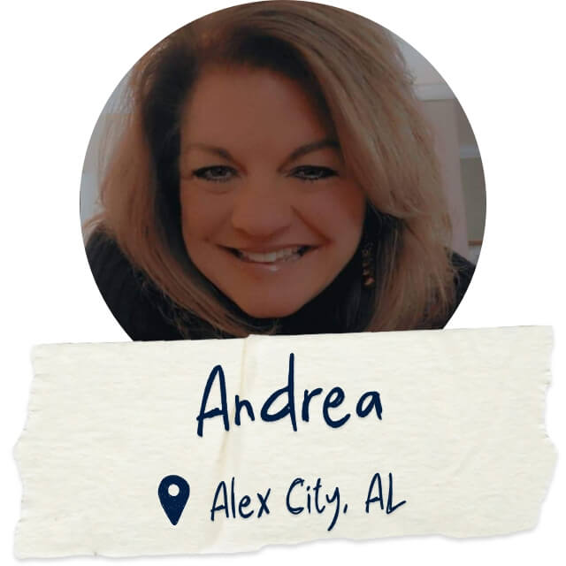 Andrea - Alex City, AL